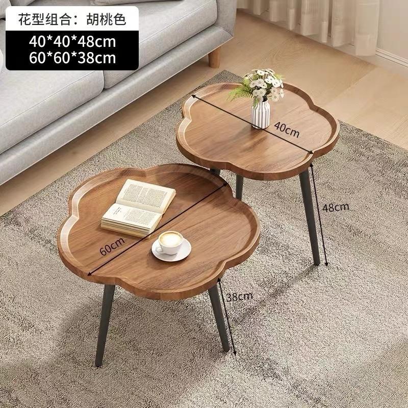 2 in 1 Hexagon Brown Table With Straight Legs