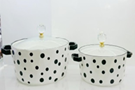 White Dotted Ceramic Bowl
